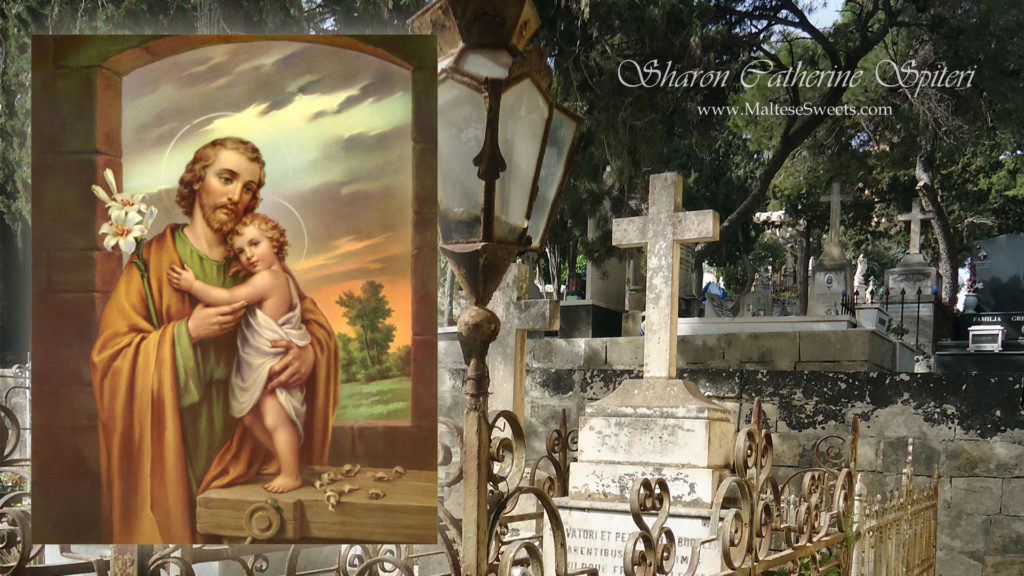 Saint painting and Maltese cemetery